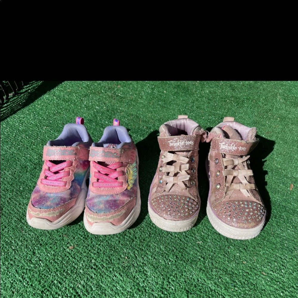 Little Girls Shoes Twinkle Toes & Unicorn Sketchers Size 9
